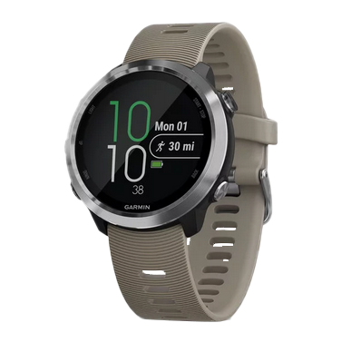 Garmin Forerunner 645 smartwatch in sandstone with silicone band