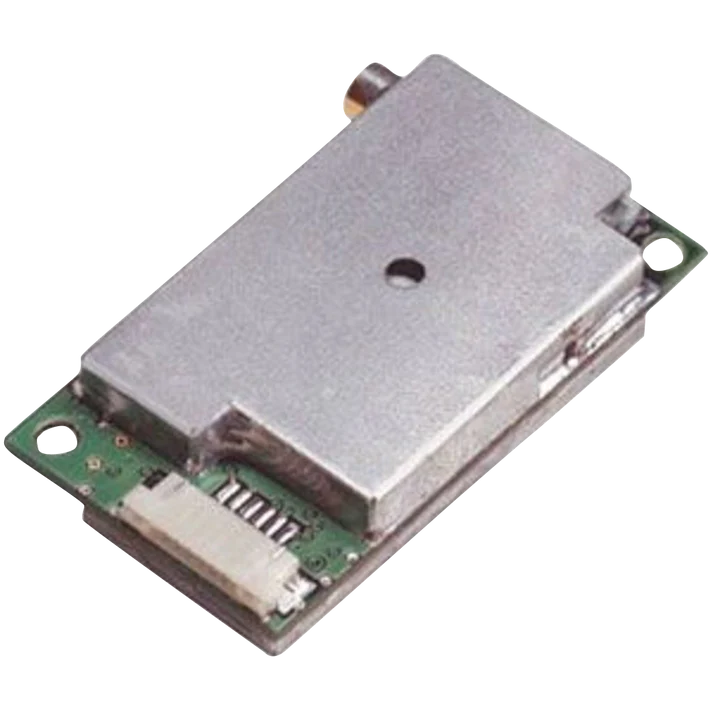 Garmin GPS 15x-F sensor module with flex cable connector, silver shielded enclosure