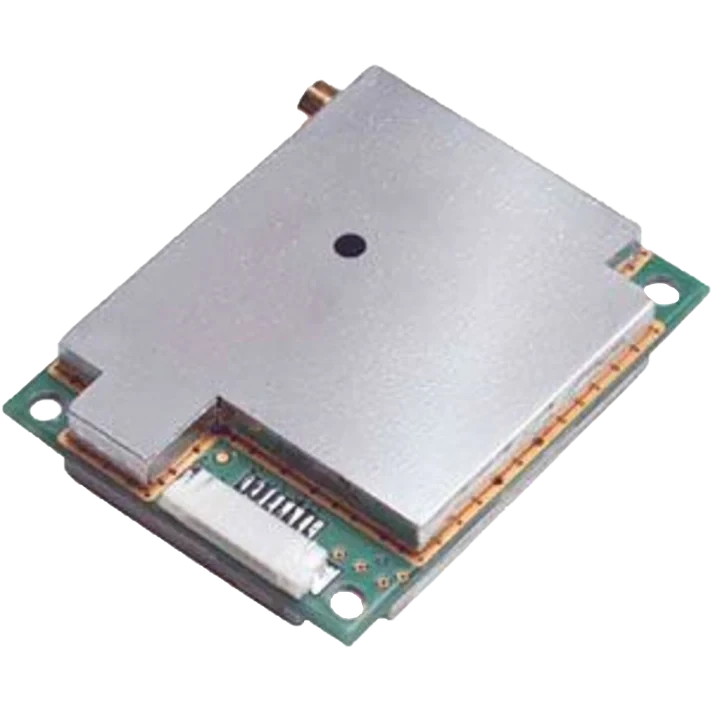 Garmin GPS 15xL-W Sensor module; metal shielding over a green PCB with edge connectors.