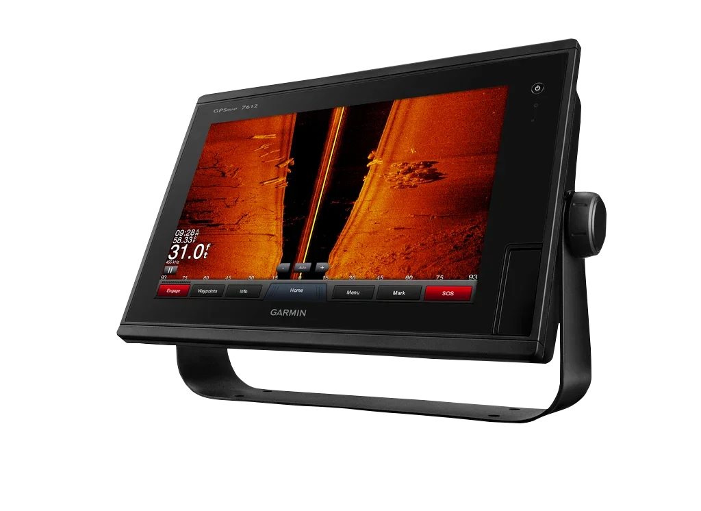 Garmin GPSMAP 7612 marine chartplotter, black display unit