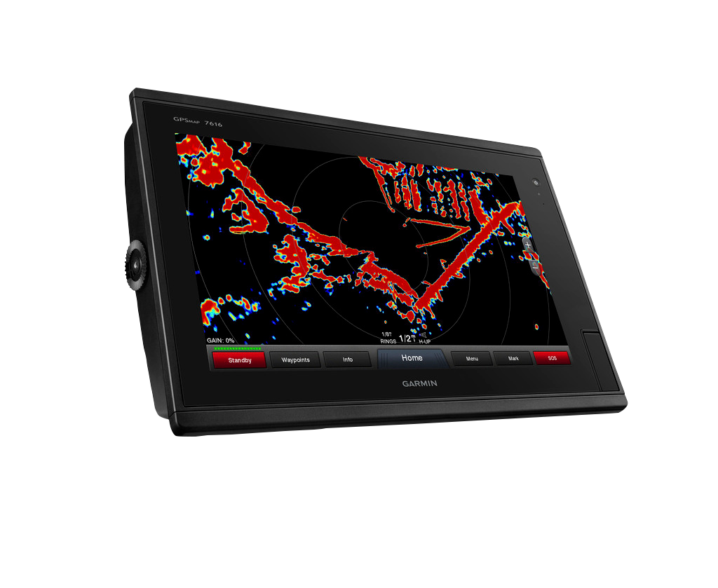 GPSMAP 7616 marine chartplotter by Garmin with color radar/chart display