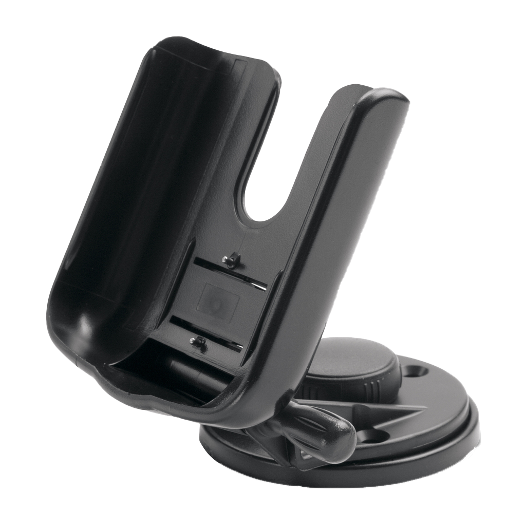 Garmin Marine Mount for GPS and GPSMAP; black plastic cradle with suction cup base.