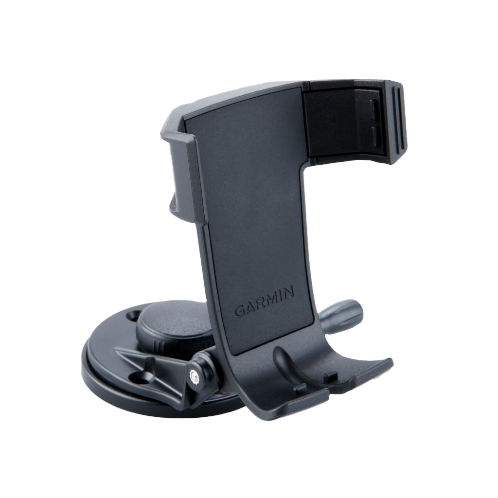 Garmin marine GPS/GPSMAP mount, black plastic cradle with suction base