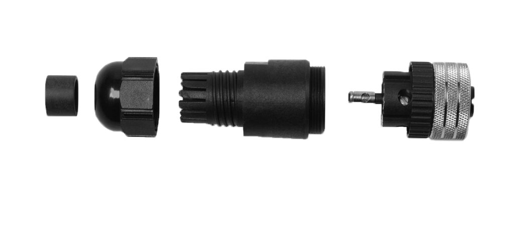 Garmin NMEA 2000 field-installable female connector kit with four black plastic components