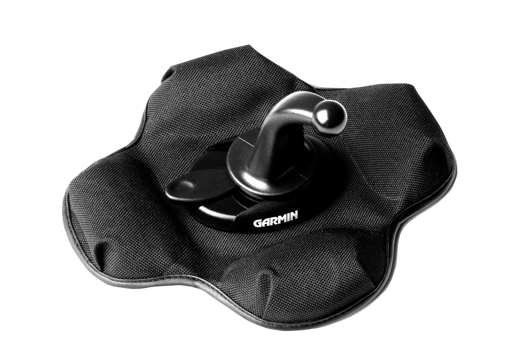 Garmin Portable Friction Mount 010-10908-02 with black fabric cover and adjustable knob