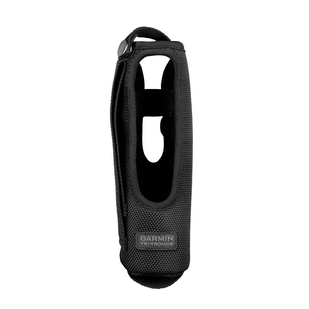 Garmin PRO Series Holster in black fabric with Garmin Tri-Tronics patch