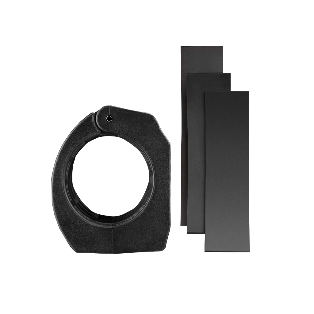Garmin Rail Mount Adapter (010-10496-01), black plastic with three spacers