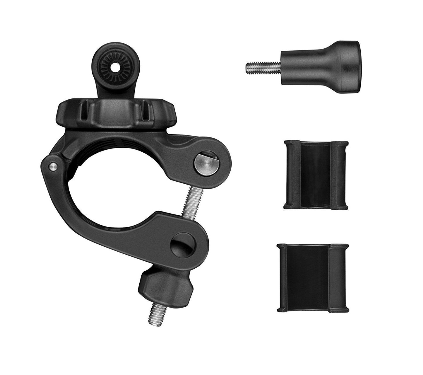 Garmin Small Tube Mount kit with clamp and mounting hardware in black