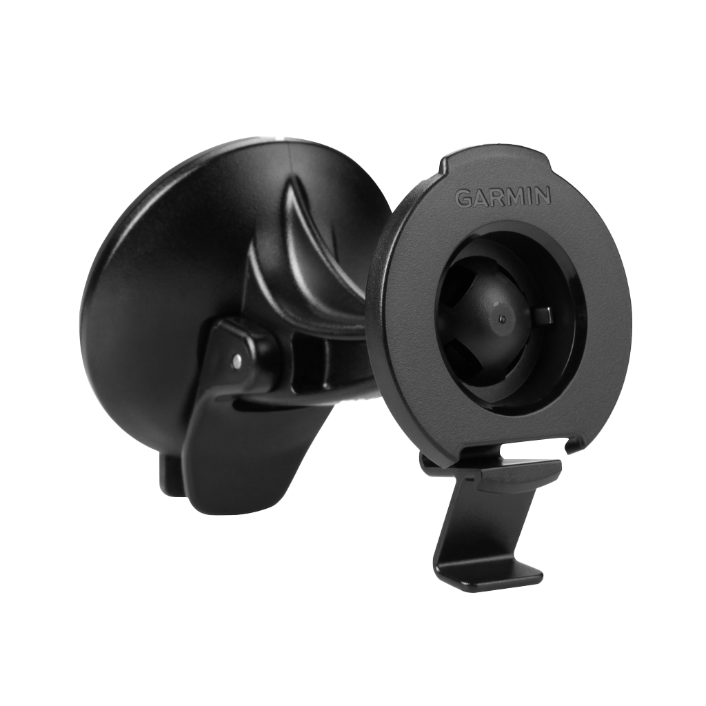 Garmin suction cup GPS mount; black plastic car mount