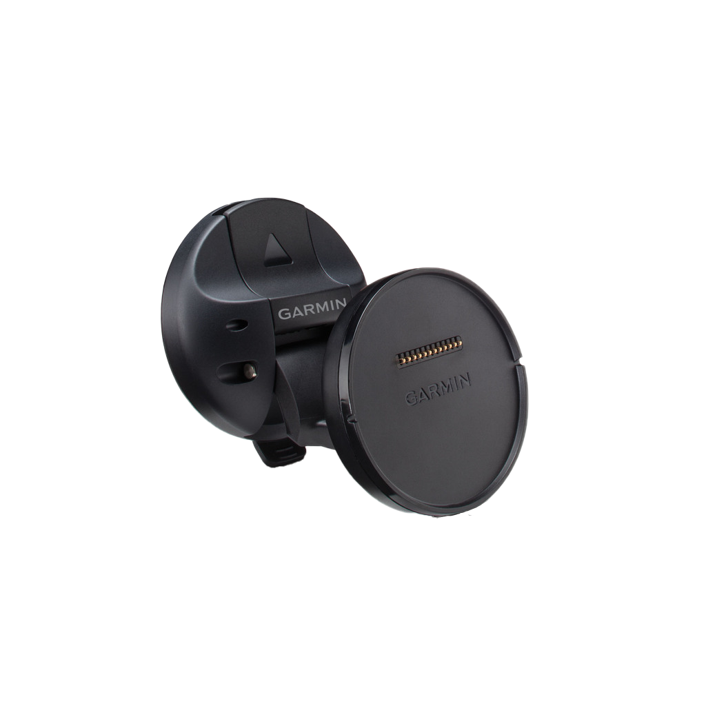 Garmin suction cup with magnetic mount, black plastic GPS mount accessory