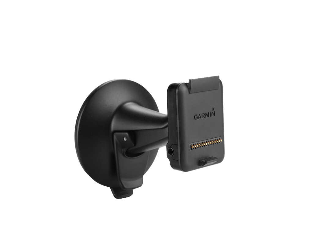 Garmin suction cup GPS mount, black with connector pins