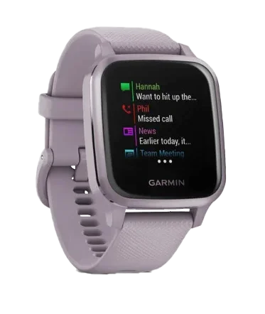 Garmin Venu Sq Orchid GPS smartwatch, certified refurbished