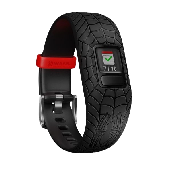 Garmin vivofit Jr. 2 Marvel Spider-Man activity tracker, black with red strap