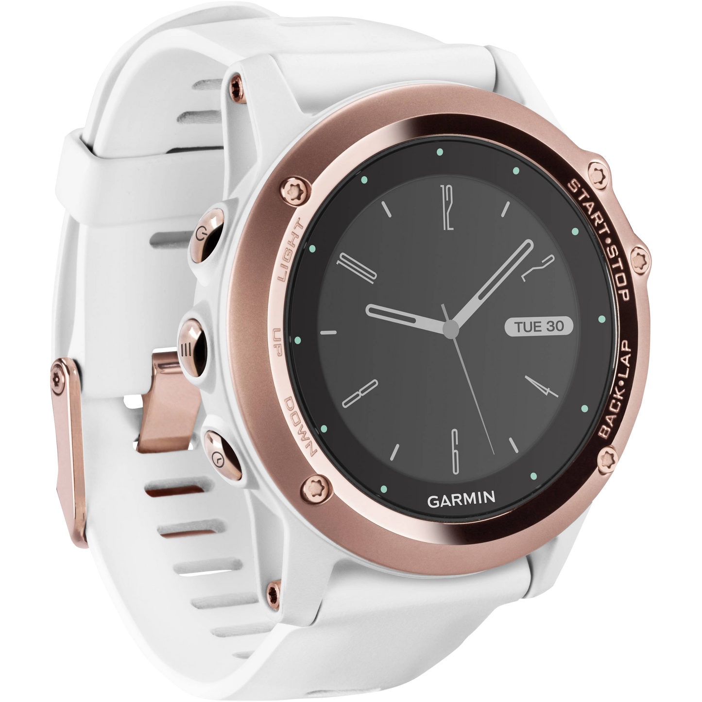 Garmin Fenix 3, White & Rose Gold, GPS Smartwatch (Garmin Certified Refurbished) by Garmin