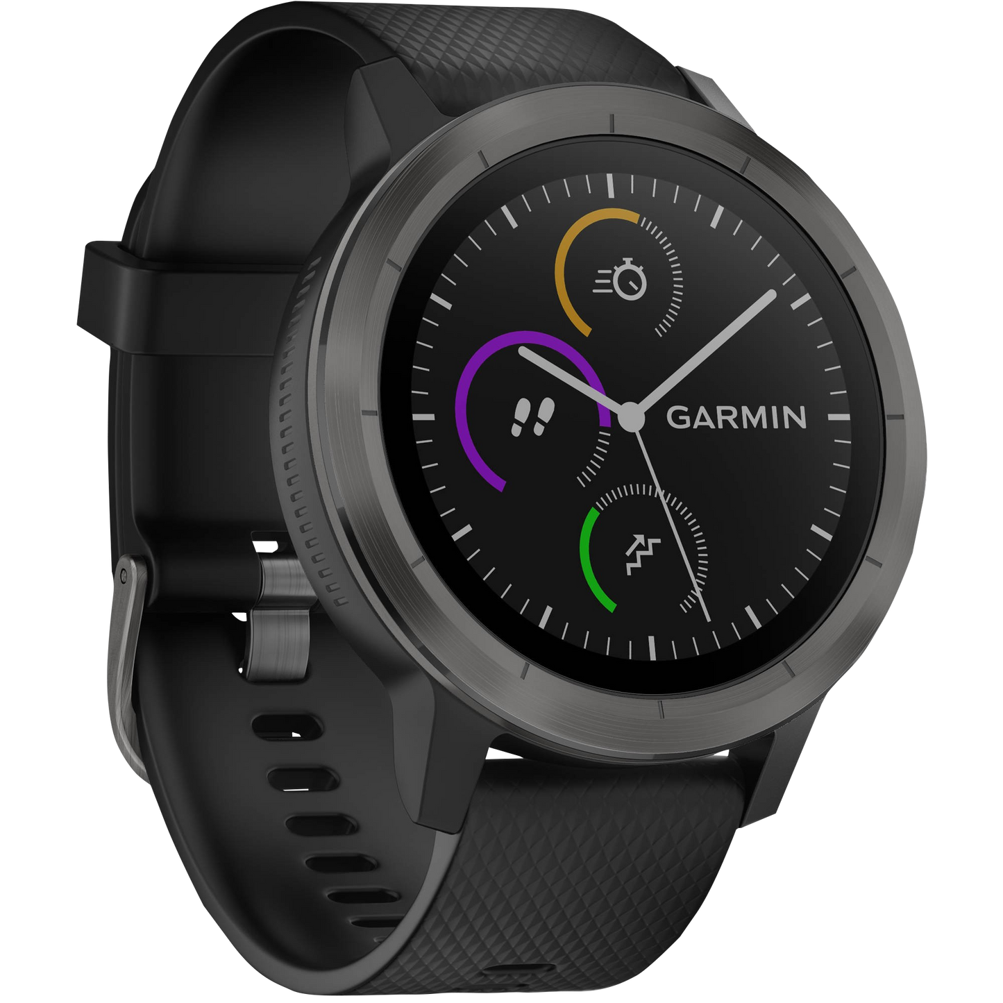 Garmin vivoactive 3 smartwatch, black band with slate bezel