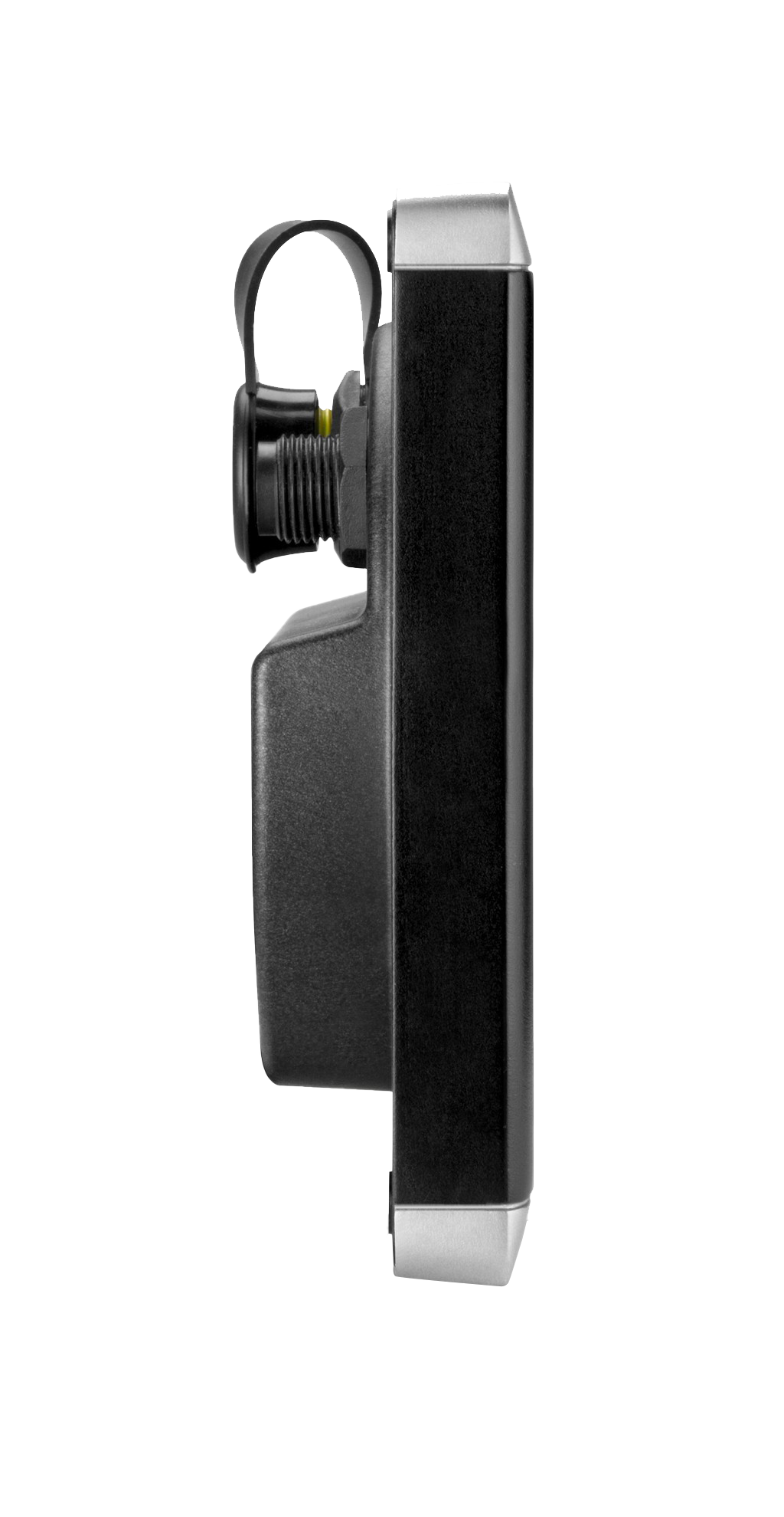 Garmin GNX 20 marine instrument display black housing with silver cap and mounting bracket