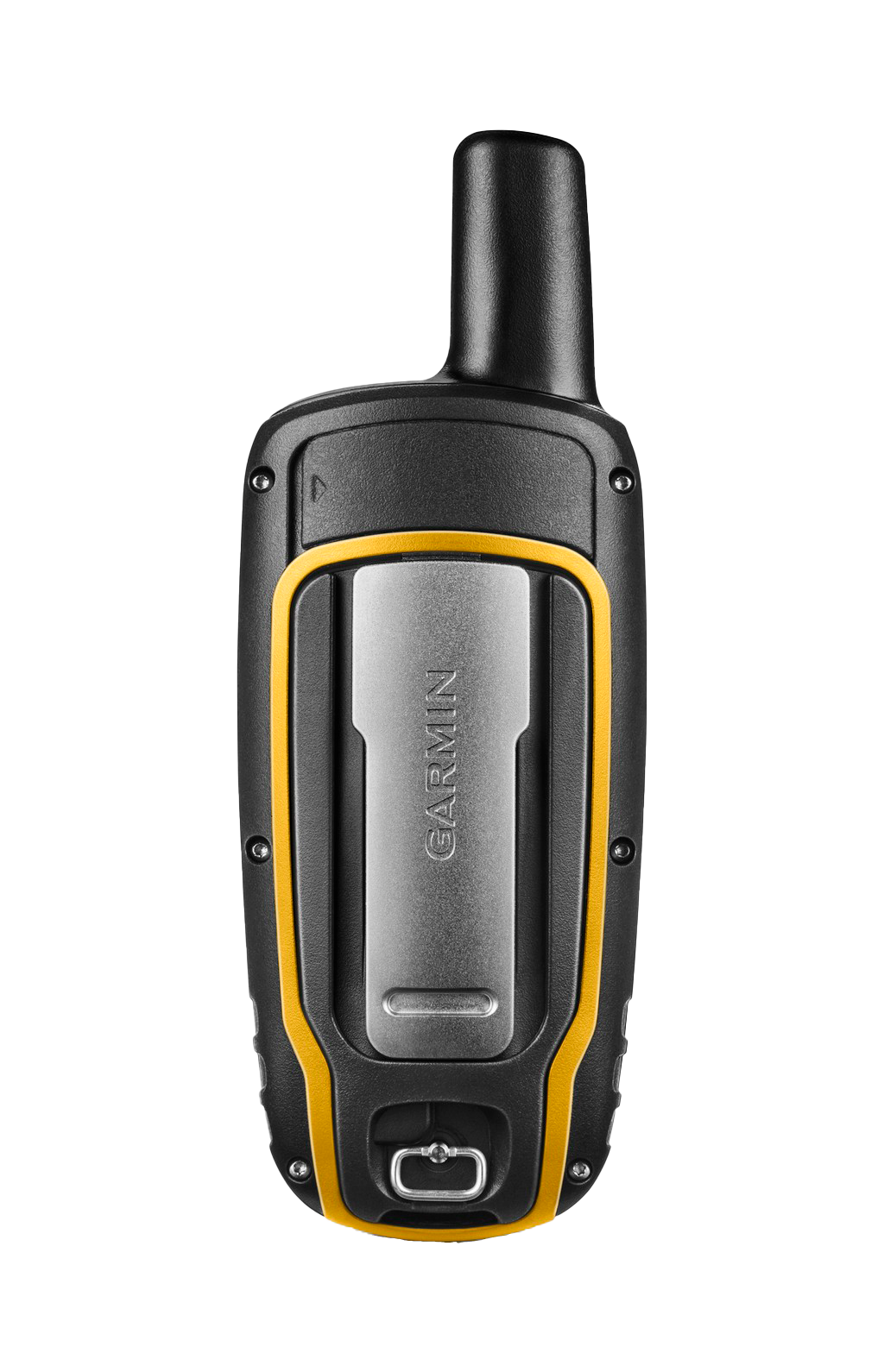 GPSMAP 64 handheld GPS device by Garmin, rugged black with yellow trim