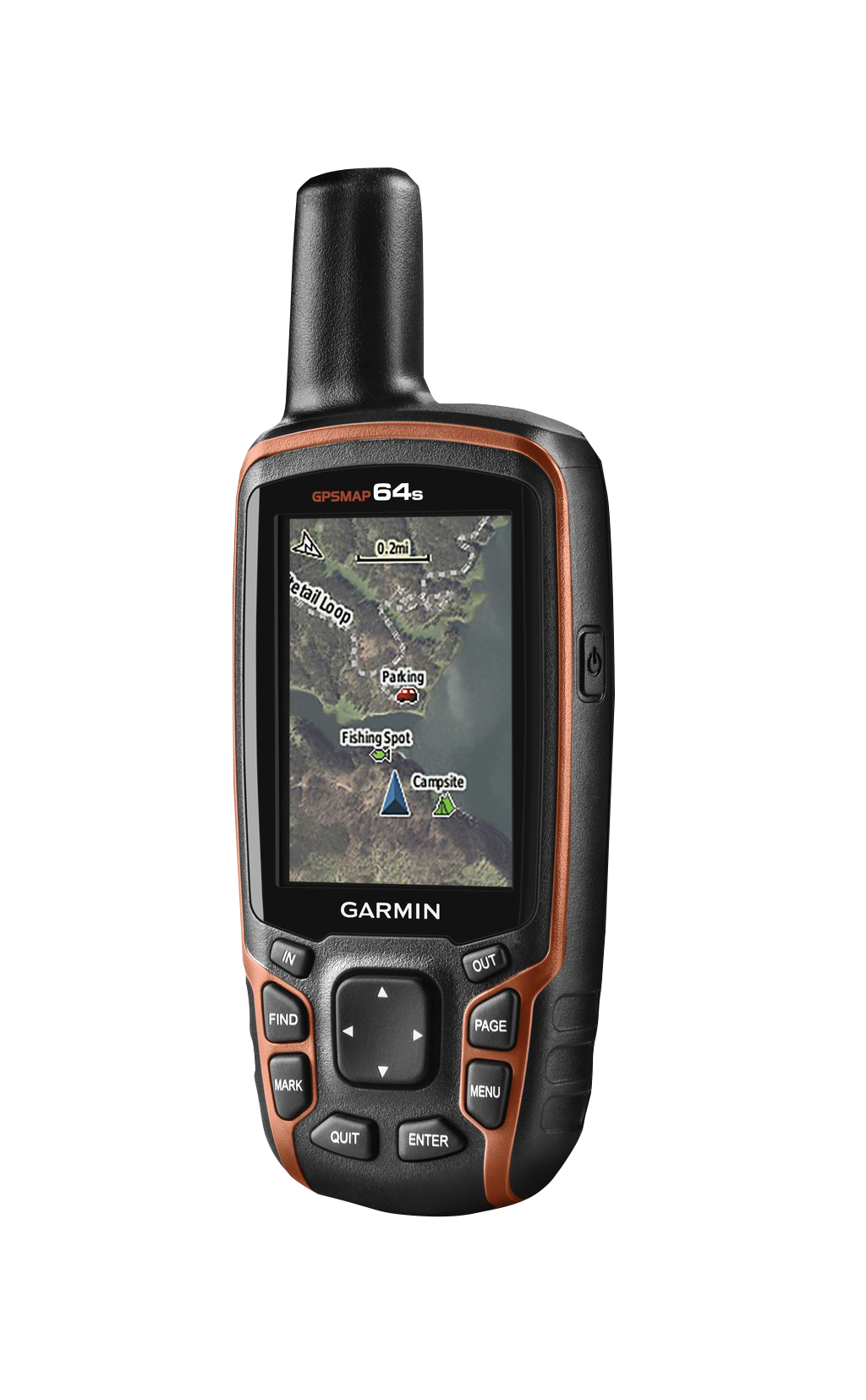 Garmin GPSMAP 64s, Handheld Outdoor/Trail GPS with TOPO Maps (Garmin Certified Refurbished) by Garmin