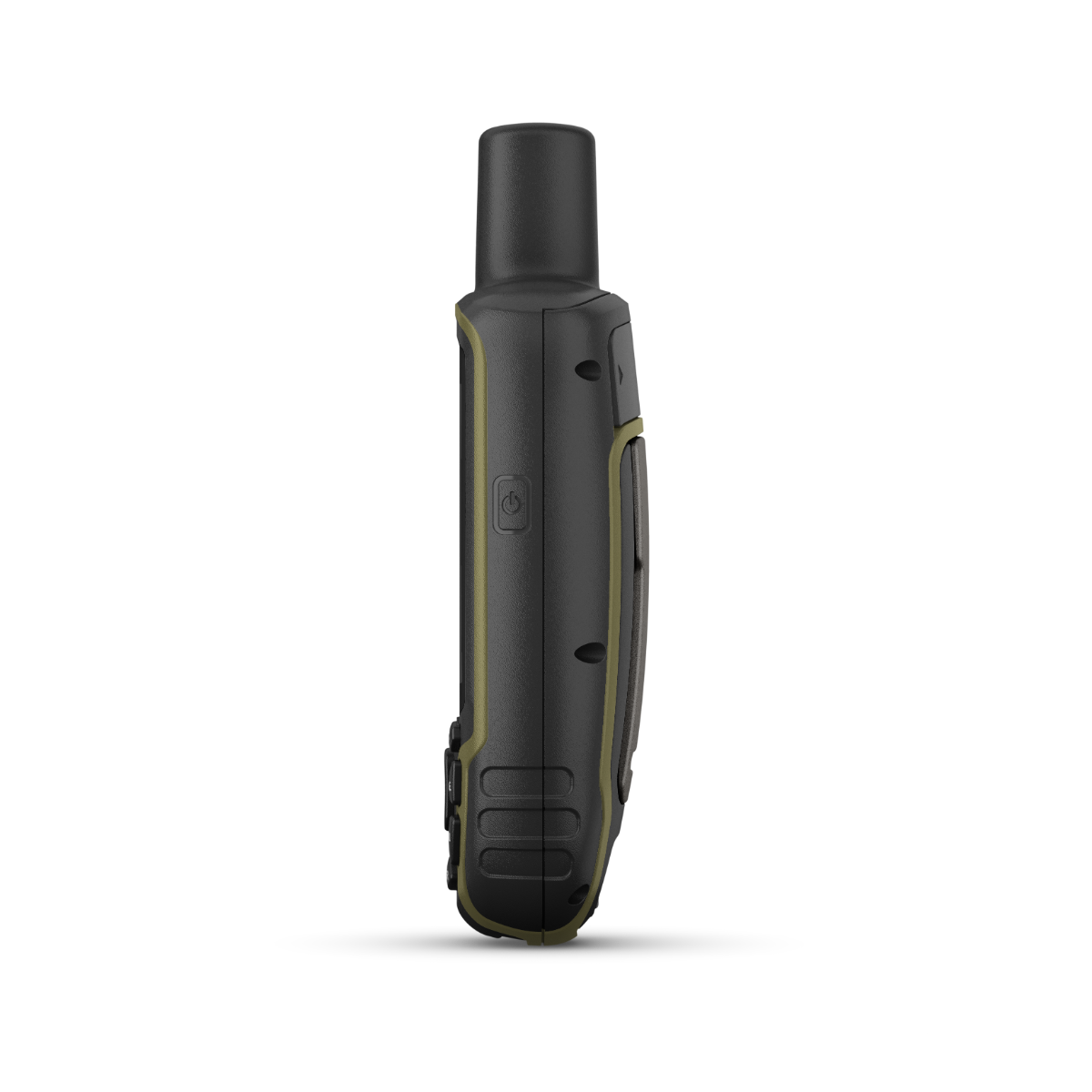 Garmin GPSMAP 65s handheld GPS device with black body and olive-green trim