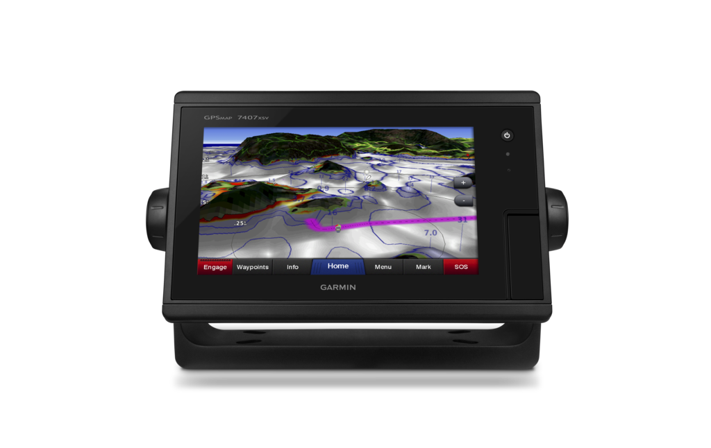 Garmin GPSMAP 7407xsv marine chartplotter with color touchscreen display