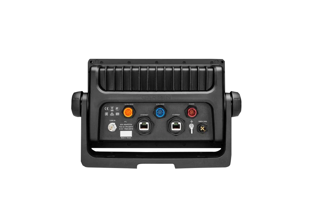 Garmin GPSMAP 7608xsv marine chartplotter back panel with Ethernet ports