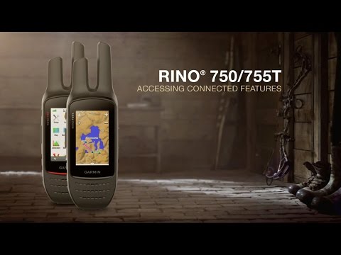 Garmin Rino 755t GPS and 2-way Radio handhelds, two units with map displays