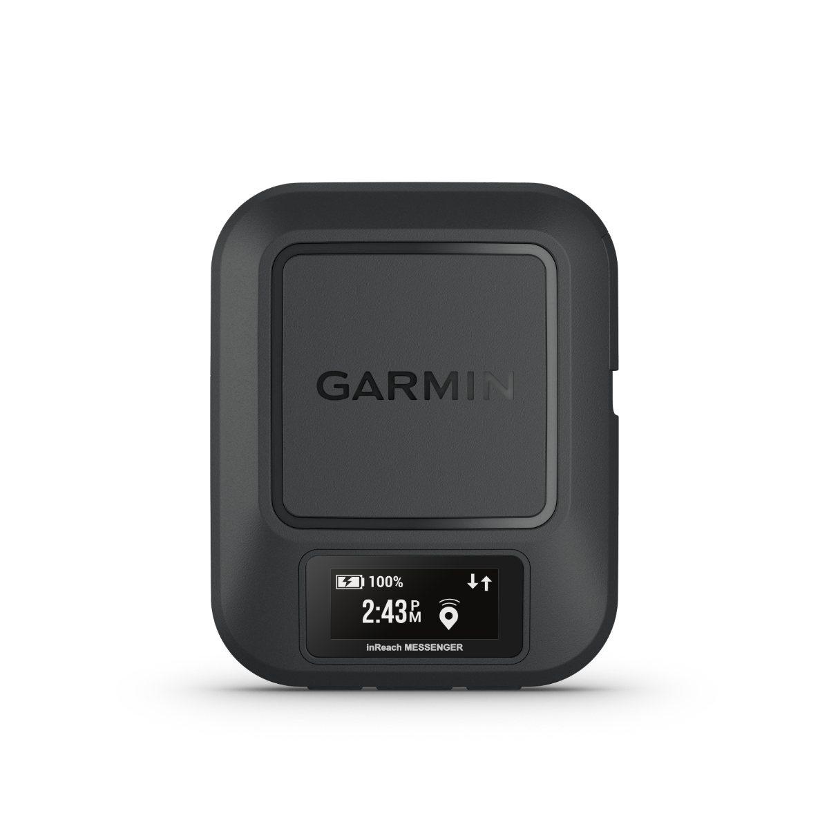 Garmin inReach Messenger satellite communicator in rugged dark gray case with front display