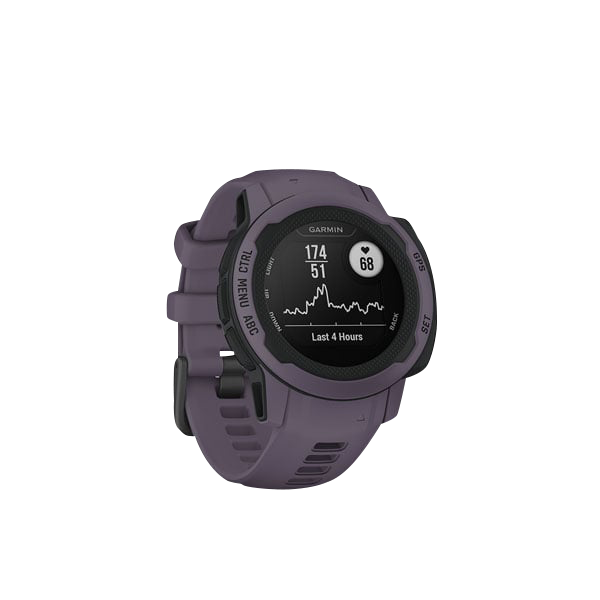 Garmin Instinct 2S smartwatch in Orchid purple, certified refurbished