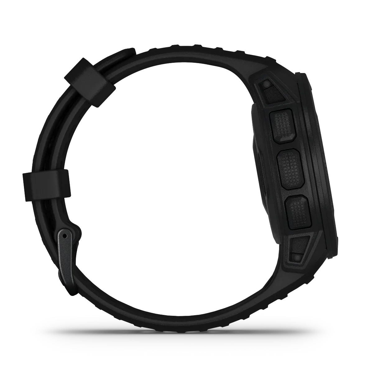 Garmin Instinct Esports Edition smartwatch, Black Lava, rugged side view