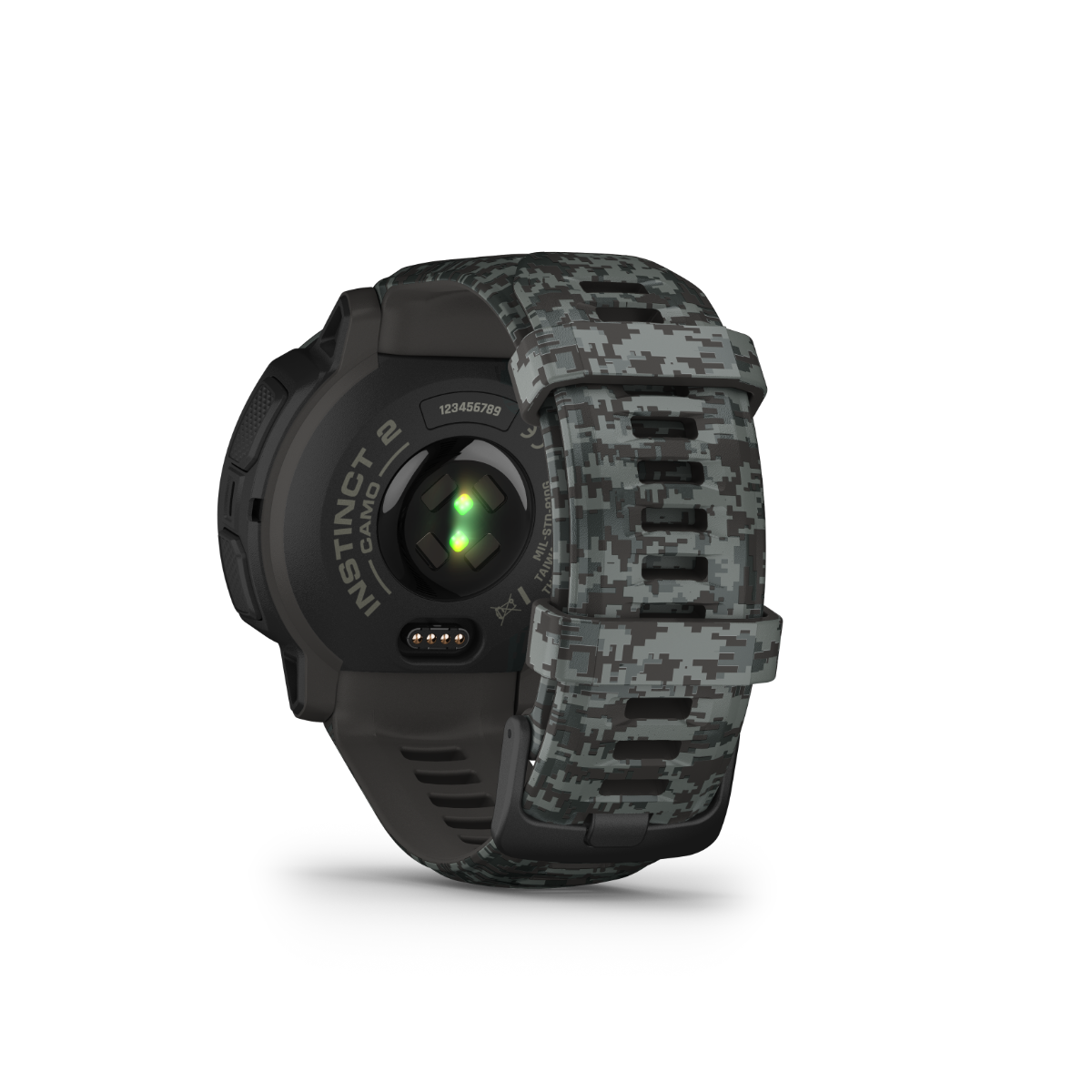 Garmin Instinct 2 Camo Edition smartwatch with graphite camo band, refurbished