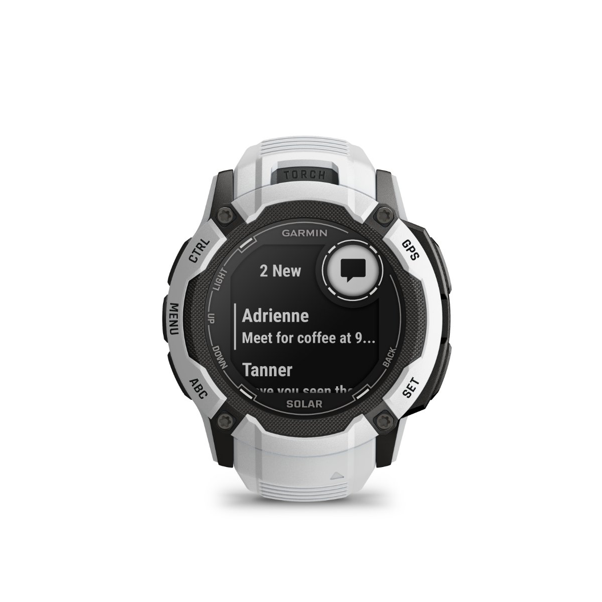 Garmin Instinct 2X Solar Whitestone rugged GPS smartwatch