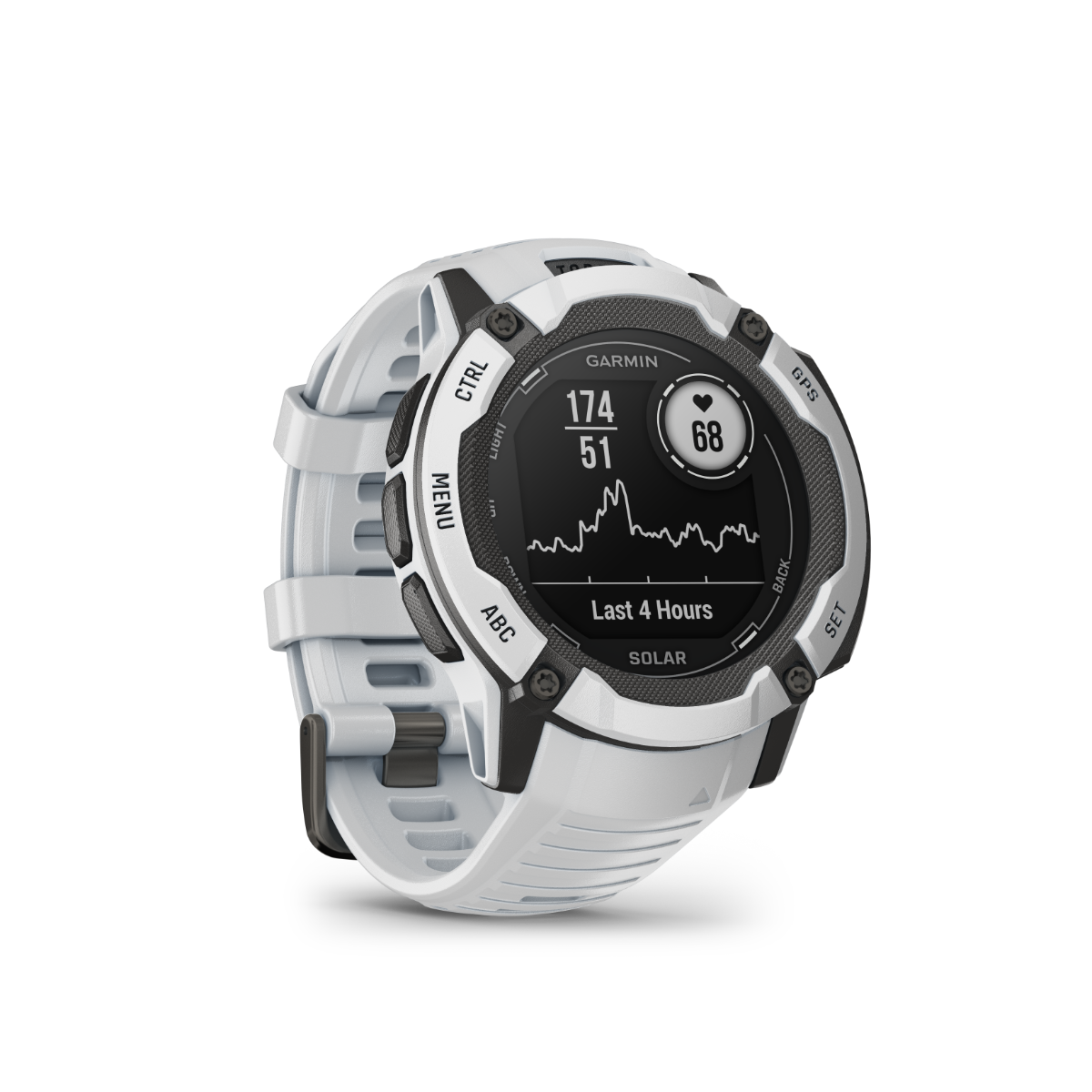 Garmin Instinct 2X Solar Smartwatch, Whitestone, rugged GPS solar