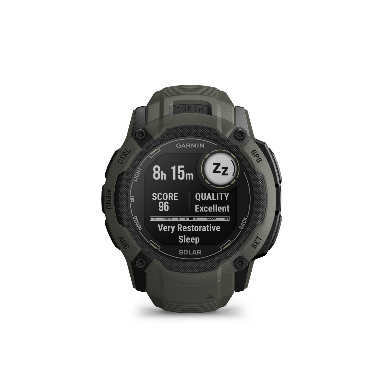 Garmin Instinct 2X Solar Moss rugged GPS smartwatch with multi-band GNSS