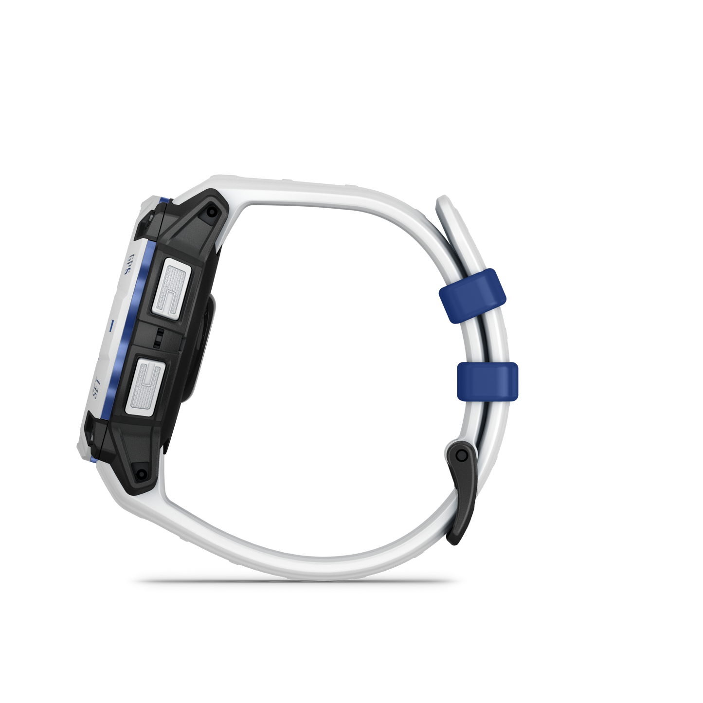 Garmin Instinct 3, (45mm), Solar, Whitestone with Whitestone/Bolt Blue Band (010-02934-03)