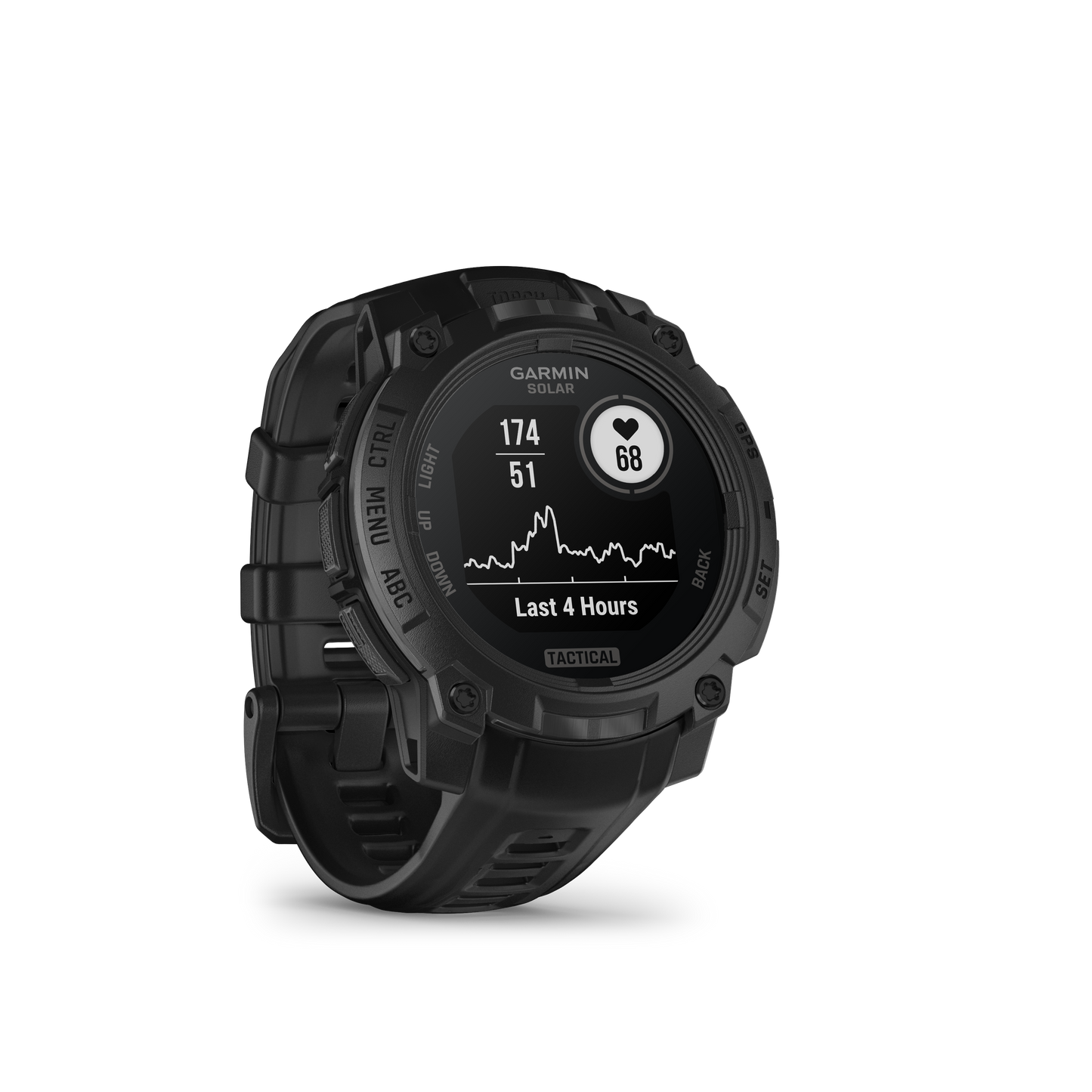 Garmin Instinct 3 Solar, (50mm), Tactical Edition, Black with Black Band (010-02935-50) by Garmin