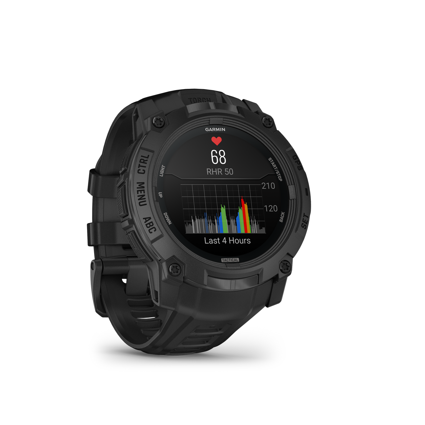 Garmin Instinct 3 AMOLED, Tactical Edition, (50mm) Black with Black Band (010-03020-50) by Garmin