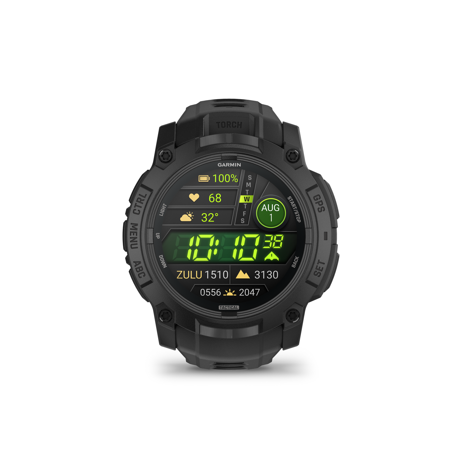 Garmin Instinct 3 AMOLED, Tactical Edition, (50mm) Black with Black Band (010-03020-50) by Garmin