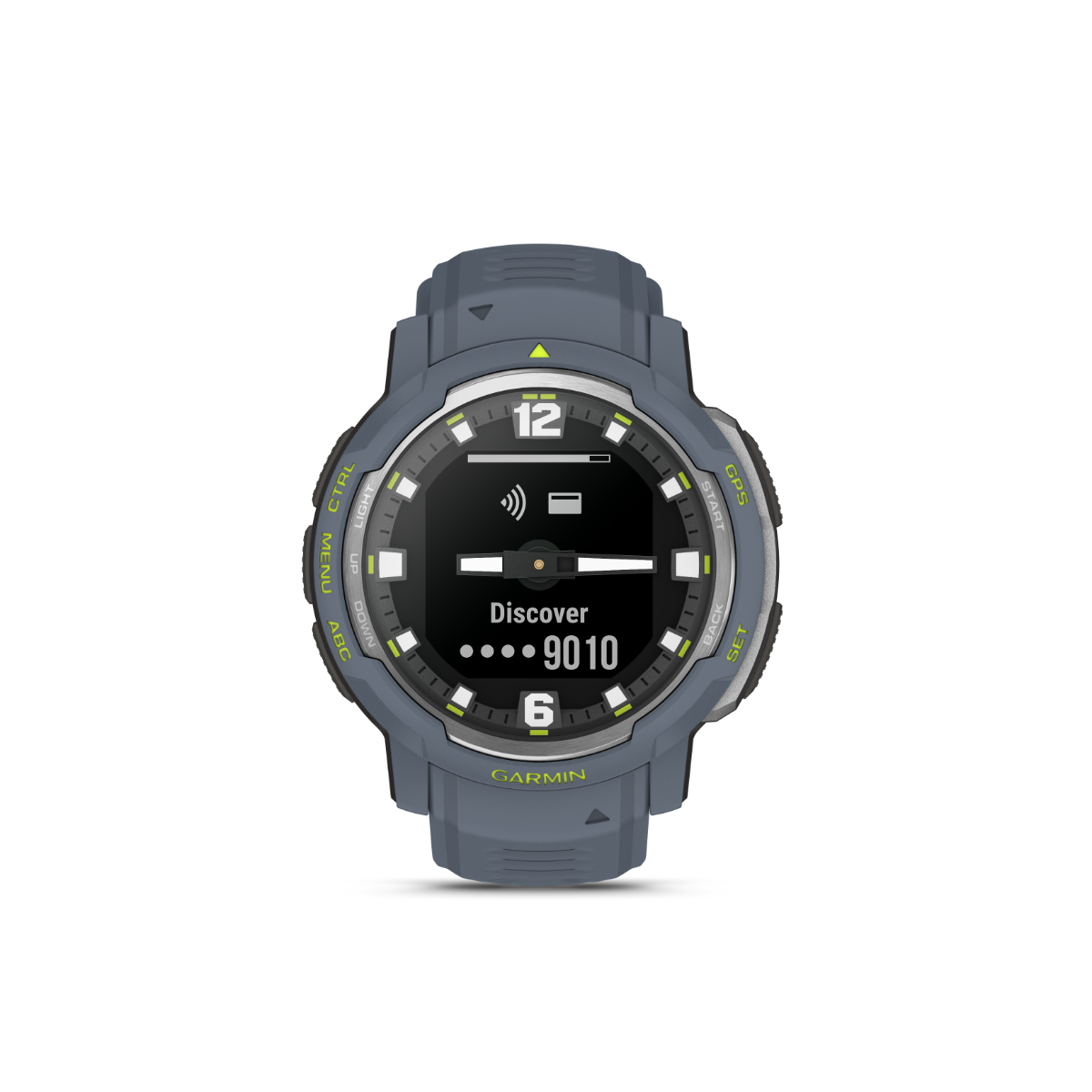 Garmin Instinct Crossover smartwatch, Blue Granite, Standard Edition