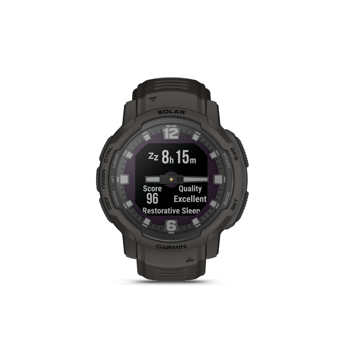 Garmin Instinct Crossover Solar smartwatch graphite color