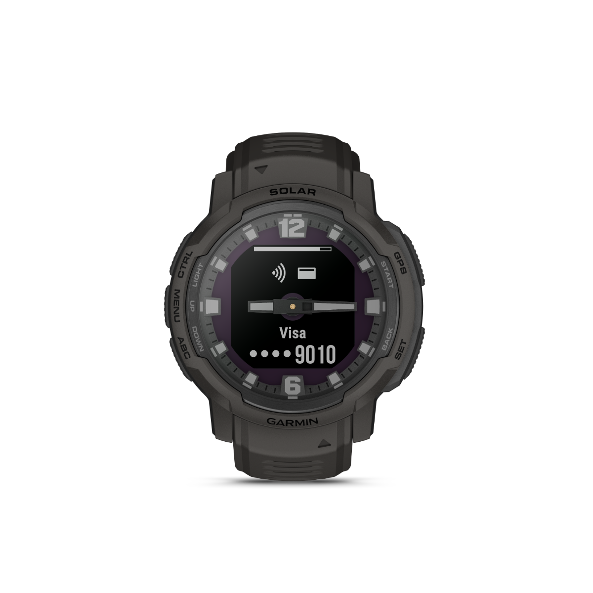 Garmin Instinct Crossover Solar watch, graphite, GPS smartwatch