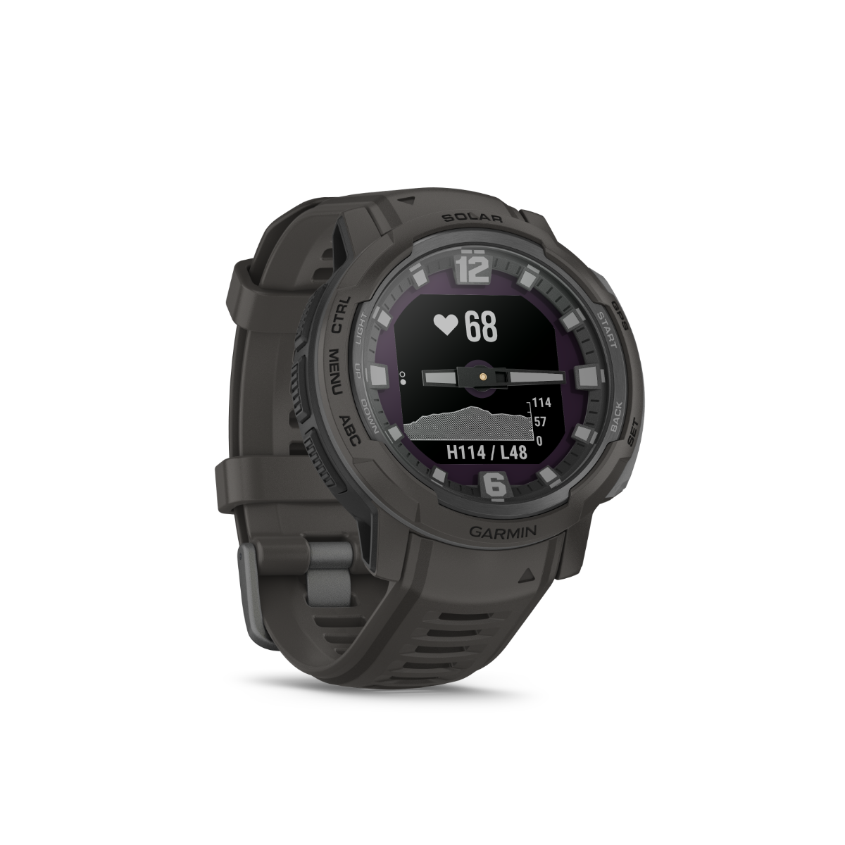 Garmin Instinct Crossover Solar smartwatch, graphite