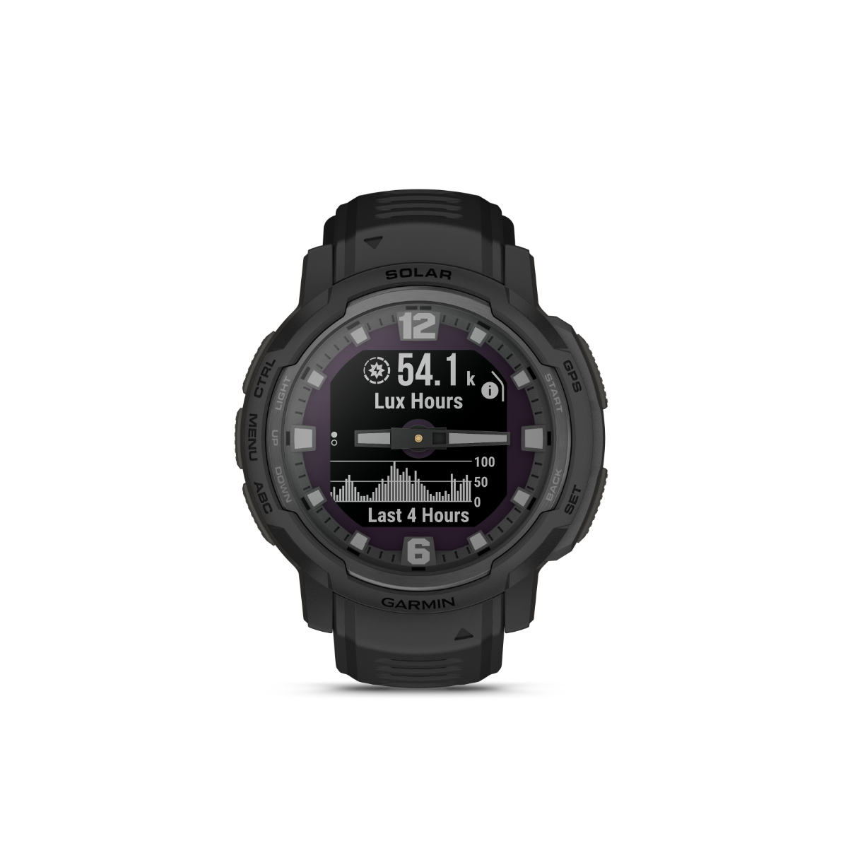 Garmin Instinct Crossover Solar Tactical Edition smartwatch in black