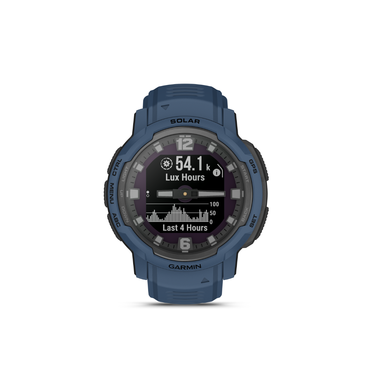 Garmin Instinct Crossover Solar smartwatch, tidal blue