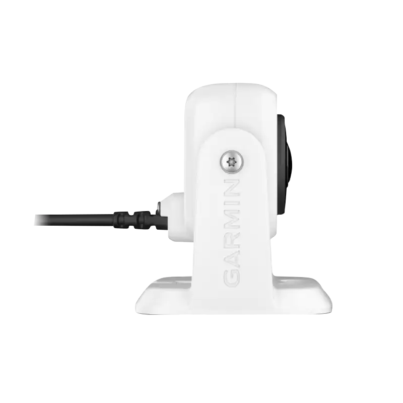 Garmin GC 100 Wireless Camera on white mounting stand