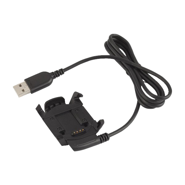Garmin Charging Clip 010-12168-28 with USB-A cable; black power accessory