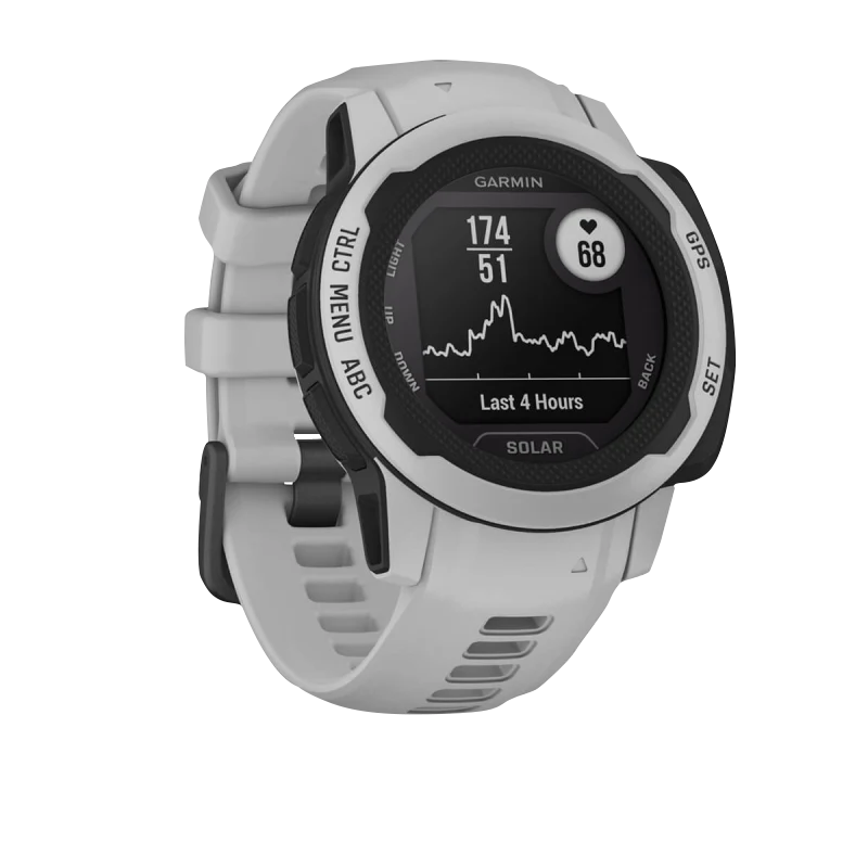 Garmin Instinct 2S Solar smartwatch, Mist Gray, Garmin Certified Refurbished