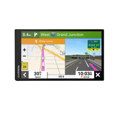Garmin RV 795 7-inch RV Navigator GPS device, black with split-screen map display