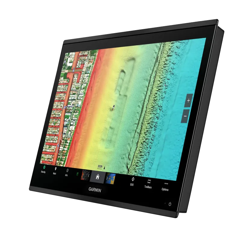 GPSMAP 9224 Premium marine chartplotter by Garmin with Navionics+ on a black bezel display