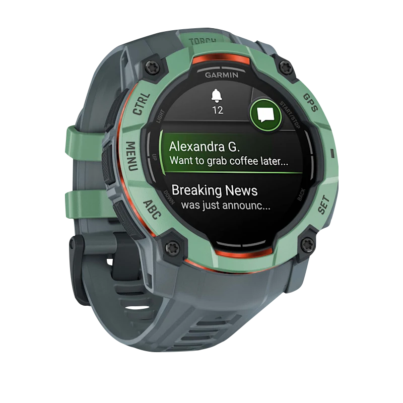 Garmin Instinct 3 AMOLED, (50mm) Neo Tropic with Twilight Band (010-03020-01) by Garmin