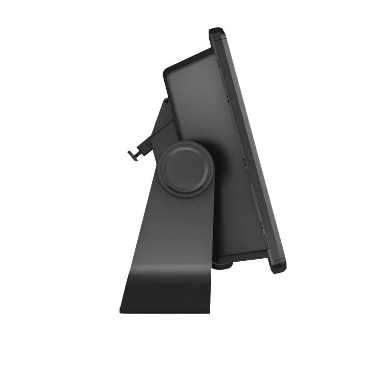 Garmin ECHOMAP Ultra 2 10-inch chartplotter on a black pedestal stand